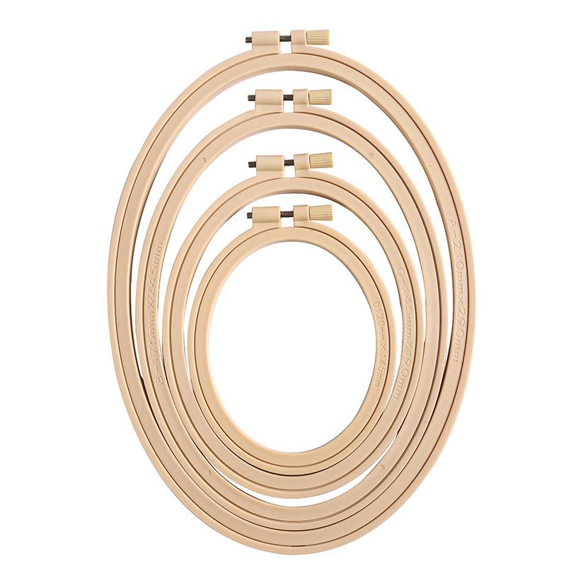 Embroidery Hoop Square - Nachahmung Bambus Kunststoff ovale Holz farbe