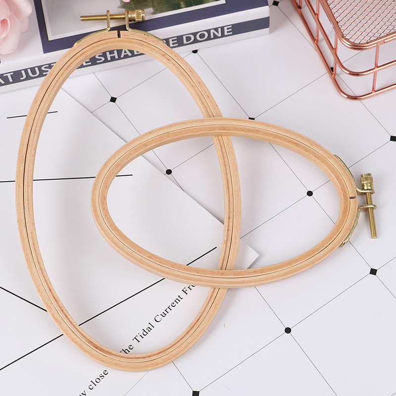 Embroidery Hoop Square - Bambus Stickerei Reifen rahmen ovale Stickerei