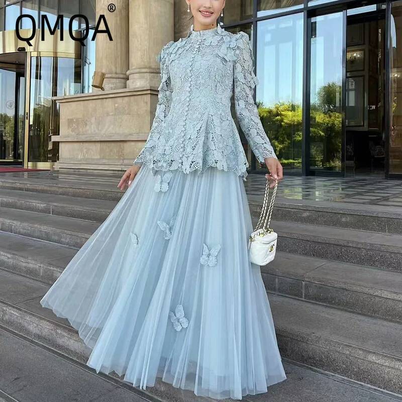 Embroidery Underlay - QMQA Mode frauen Elegante 2-teiliges Set