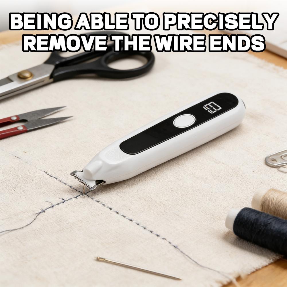 Embroidery Removal Tool - Professioneller Elektrischer Nahttrenner Stickerei-Stichlöser & Fadenentferner-Werkzeug