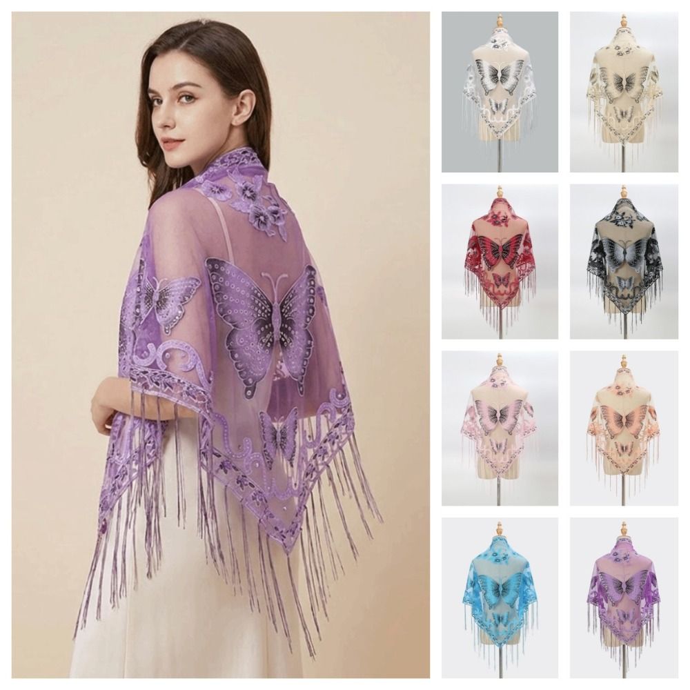 Luxuriöser Blumen-Spitzenschal – Embroidery Hoop Square Bewertung und Preis