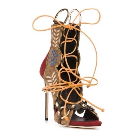 Dünne High-Heel-Sandalen mit P – Embroidery Designer Bewertung und Preis