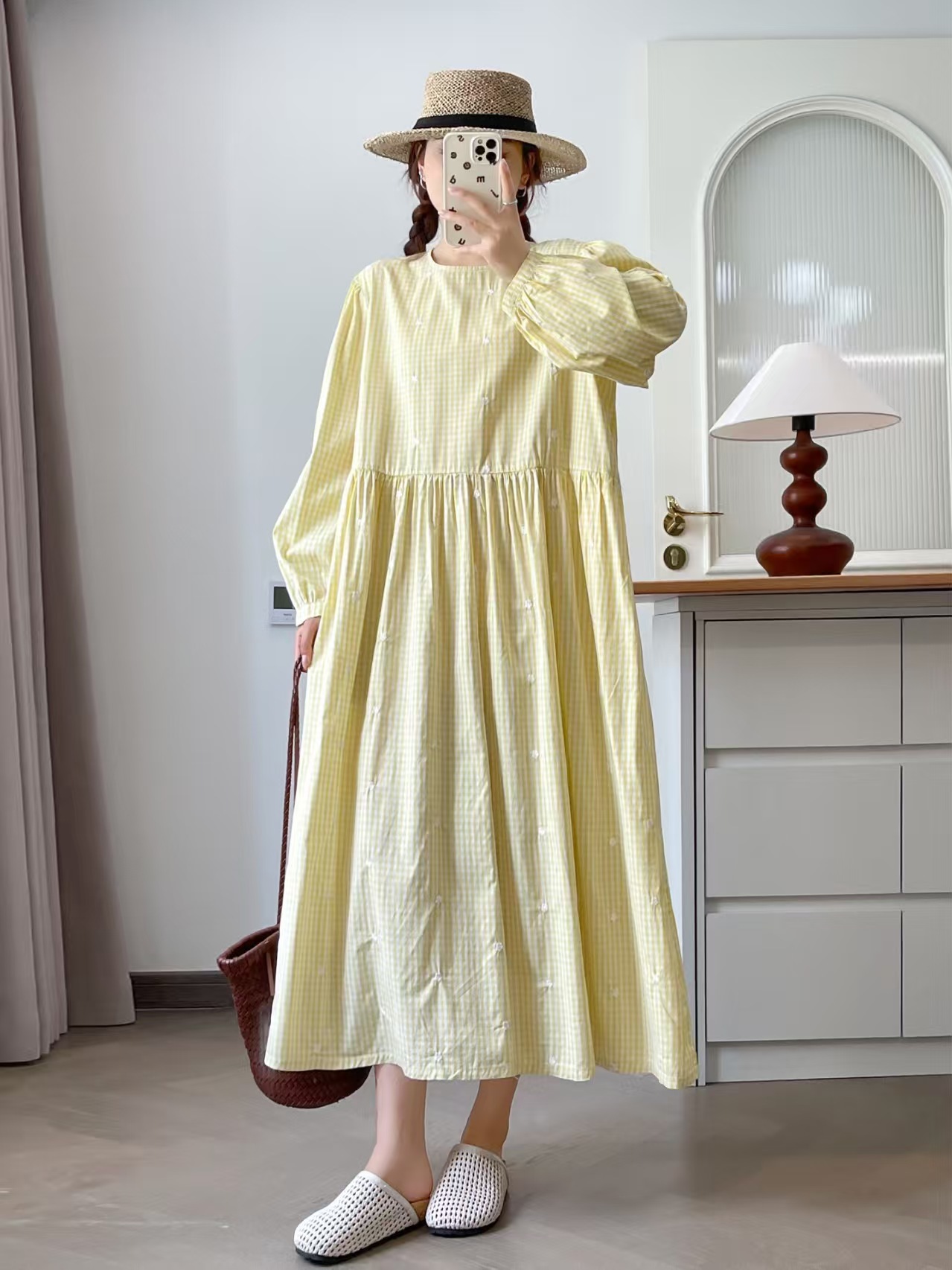 Büste 118 cm Mori Girl Herbst  – Embroidery Yellow Dress Bewertung und Preis