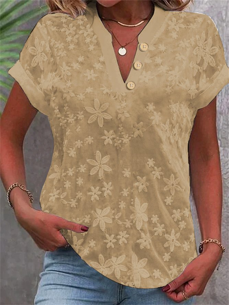 Sommer Frauen Weiße Blumen Sti – Embroidery Blouse Bewertung und Preis