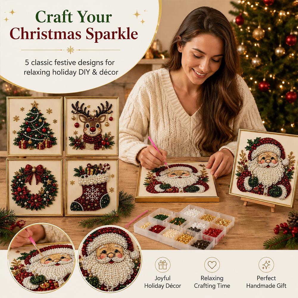 Weihnachtsmann Perlen-Kunst DI – Embroidery Art Bewertung und Preis