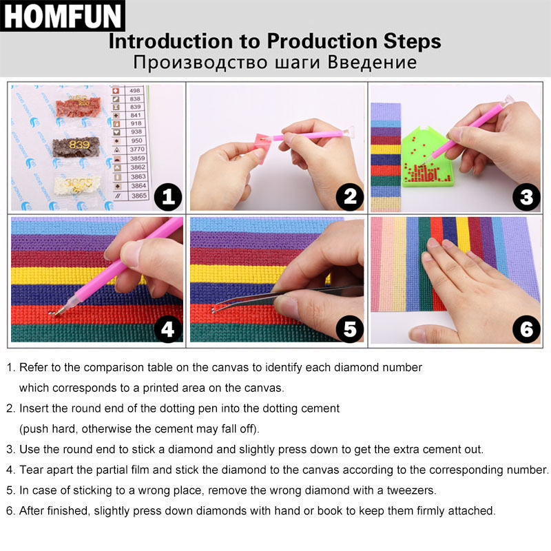 Homfun ab 5d DIY Diamant Stick – Embroidery Fish Bewertung und Preis
