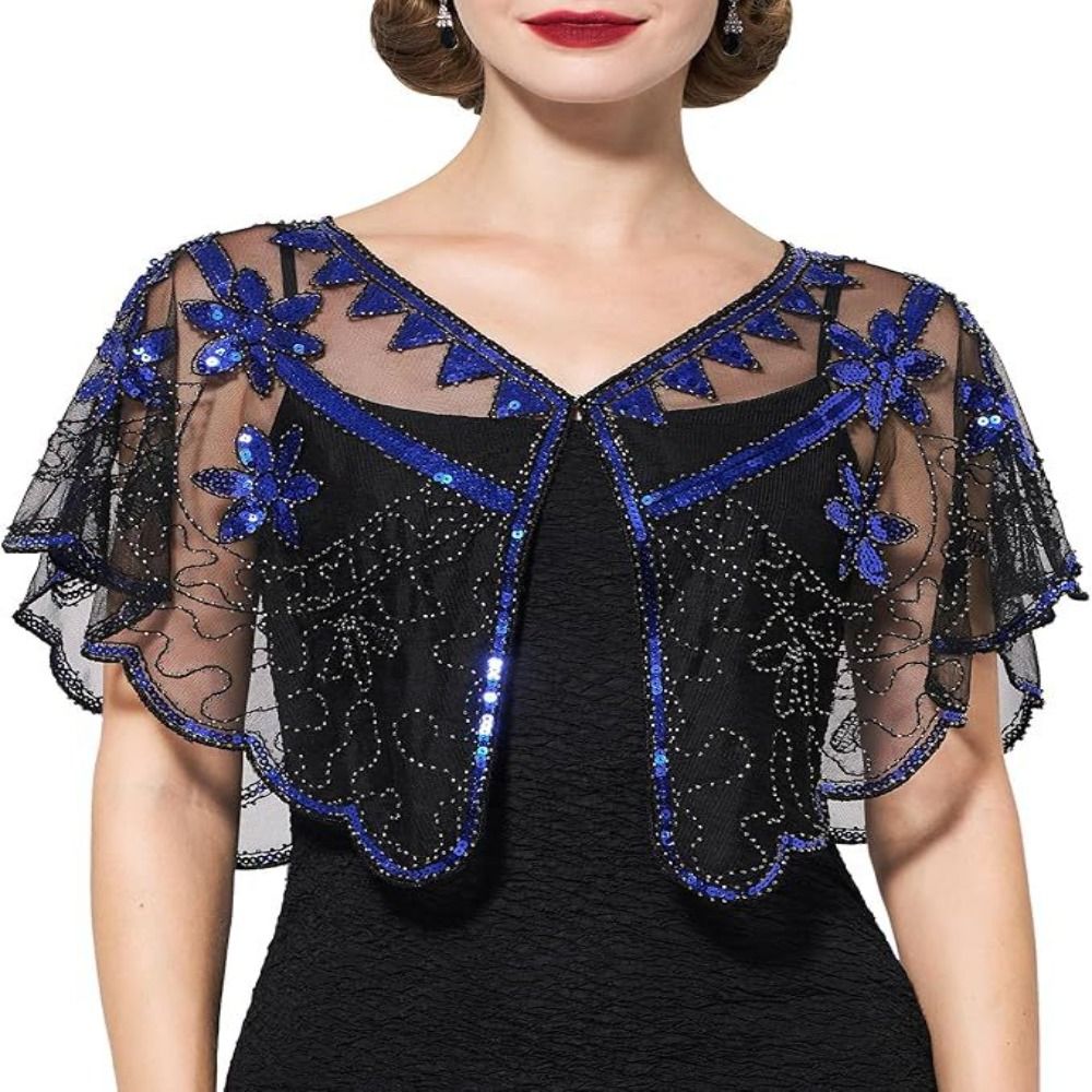 Retro Pailletten-Poncho-Mantel – Embroidery Shawl Bewertung und Preis