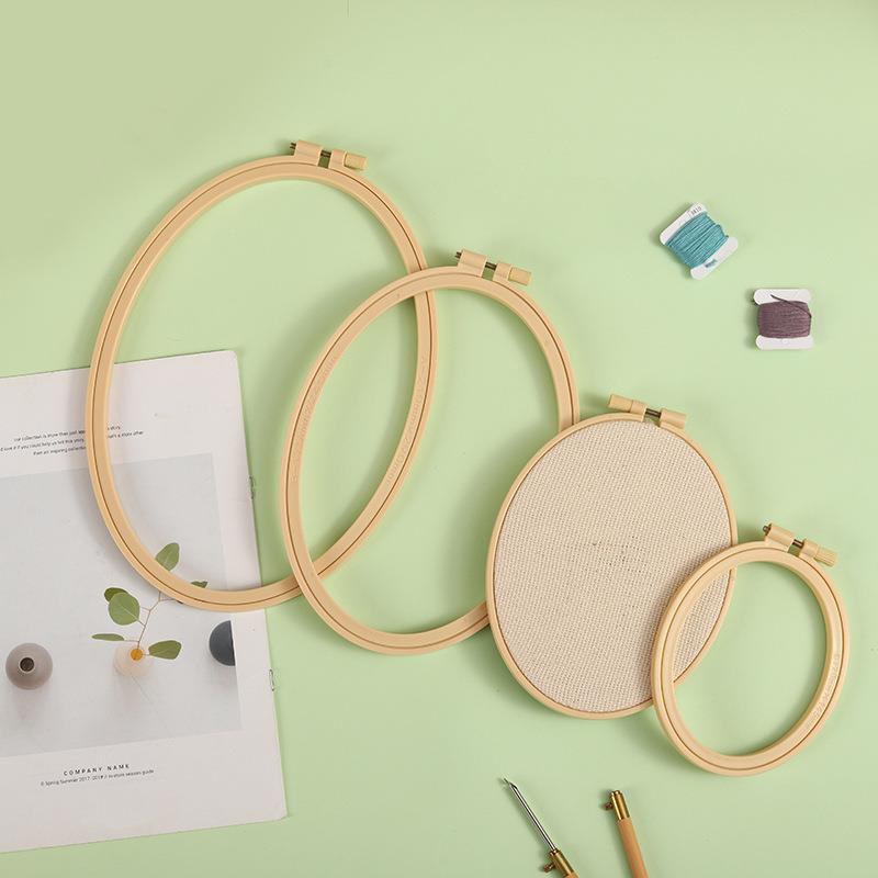 Nachahmung Bambus Kunststoff o – Embroidery Hoop Square Bewertung und Preis