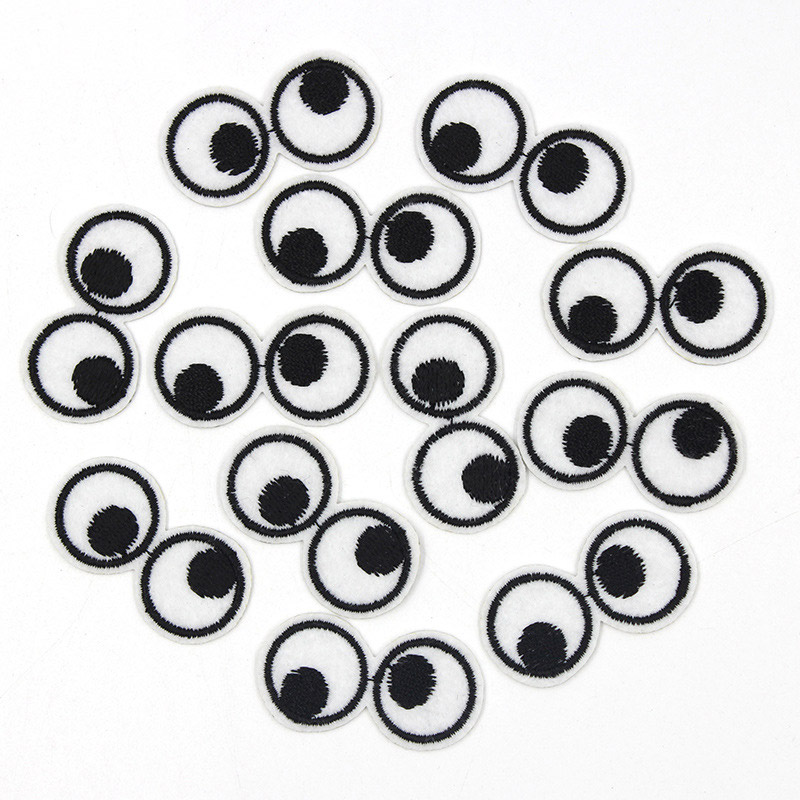 Cartoon 5 Stück Augen Stickere – Embroidery On Black Shirt Bewertung und Preis