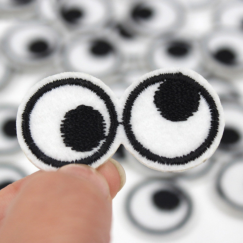 Cartoon 5 Stück Augen Stickere – Embroidery On Black Shirt Bewertung und Preis
