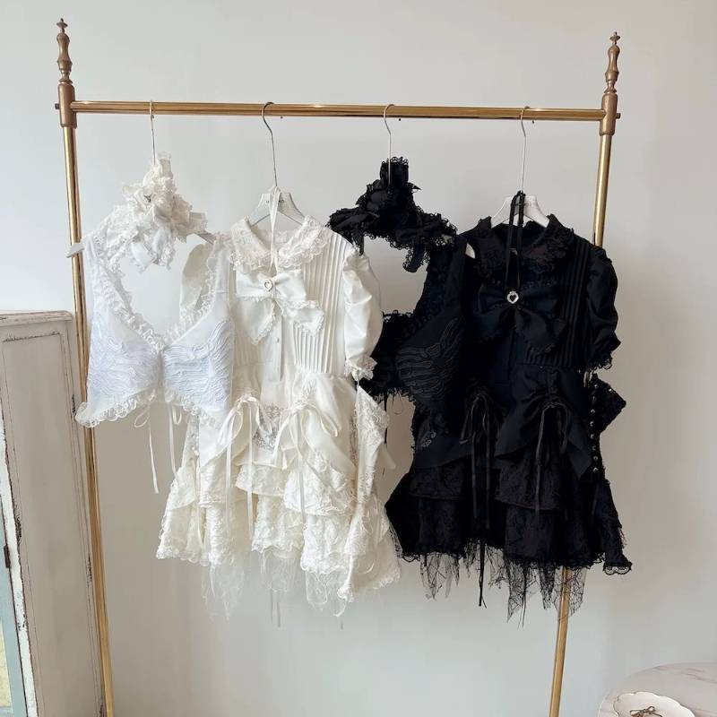 Y2K Dark Gothic Lolita Schwarz – Embroidery Gothic Bewertung und Preis