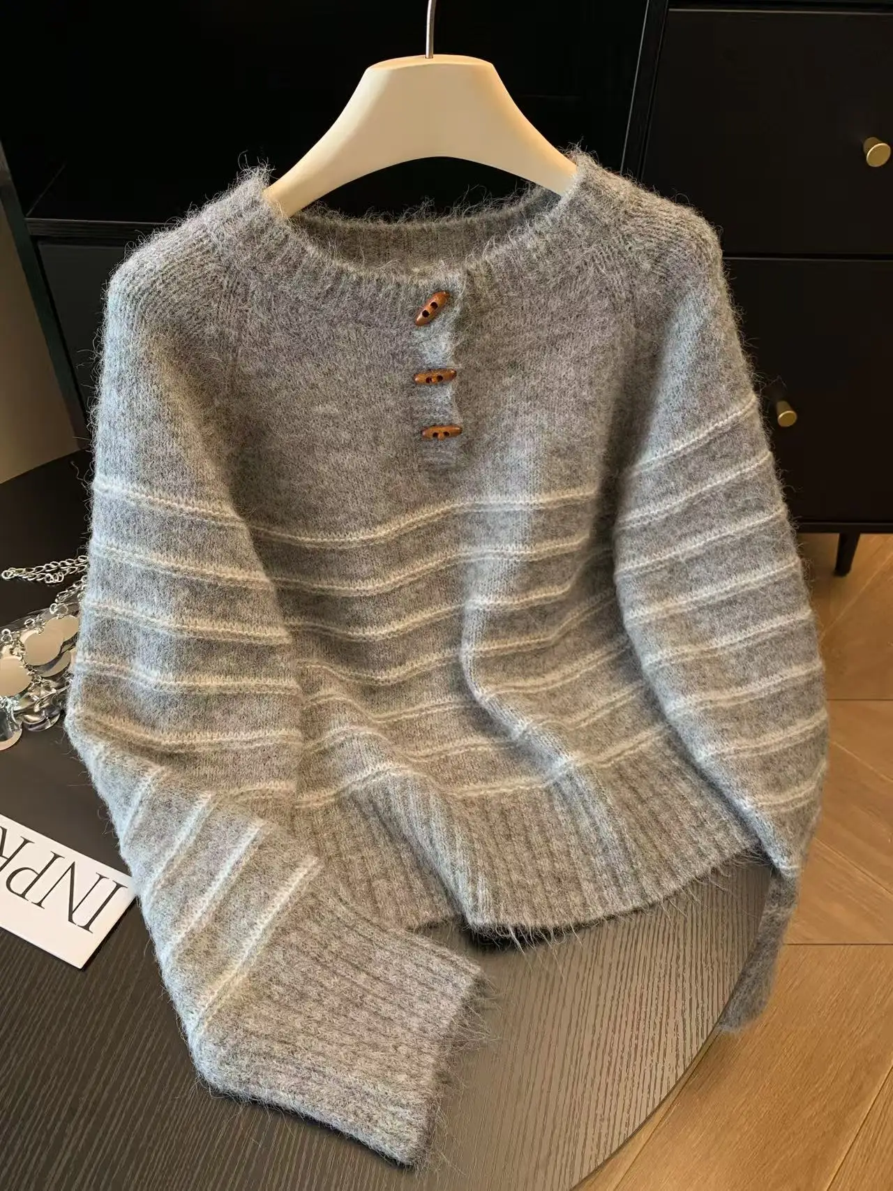 Herbst Winter Damen Gestreifte – Embroidery A Bewertung und Preis
