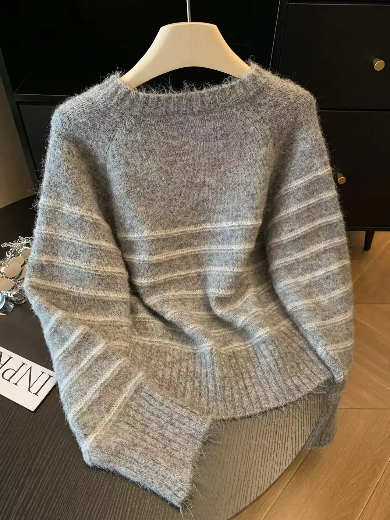 Herbst Winter Damen Gestreifte – Embroidery A Bewertung und Preis