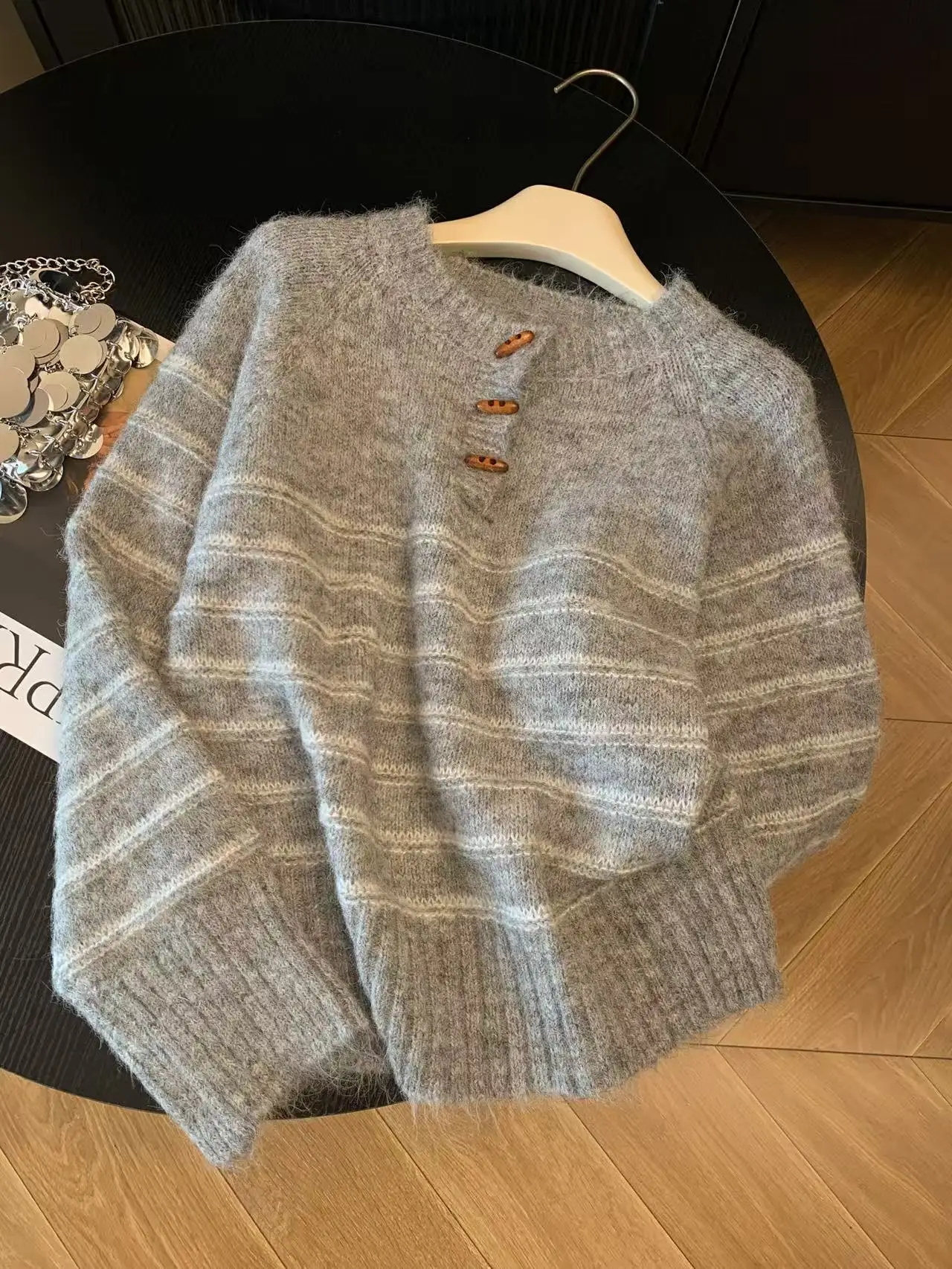 Herbst Winter Damen Gestreifte – Embroidery A Bewertung und Preis
