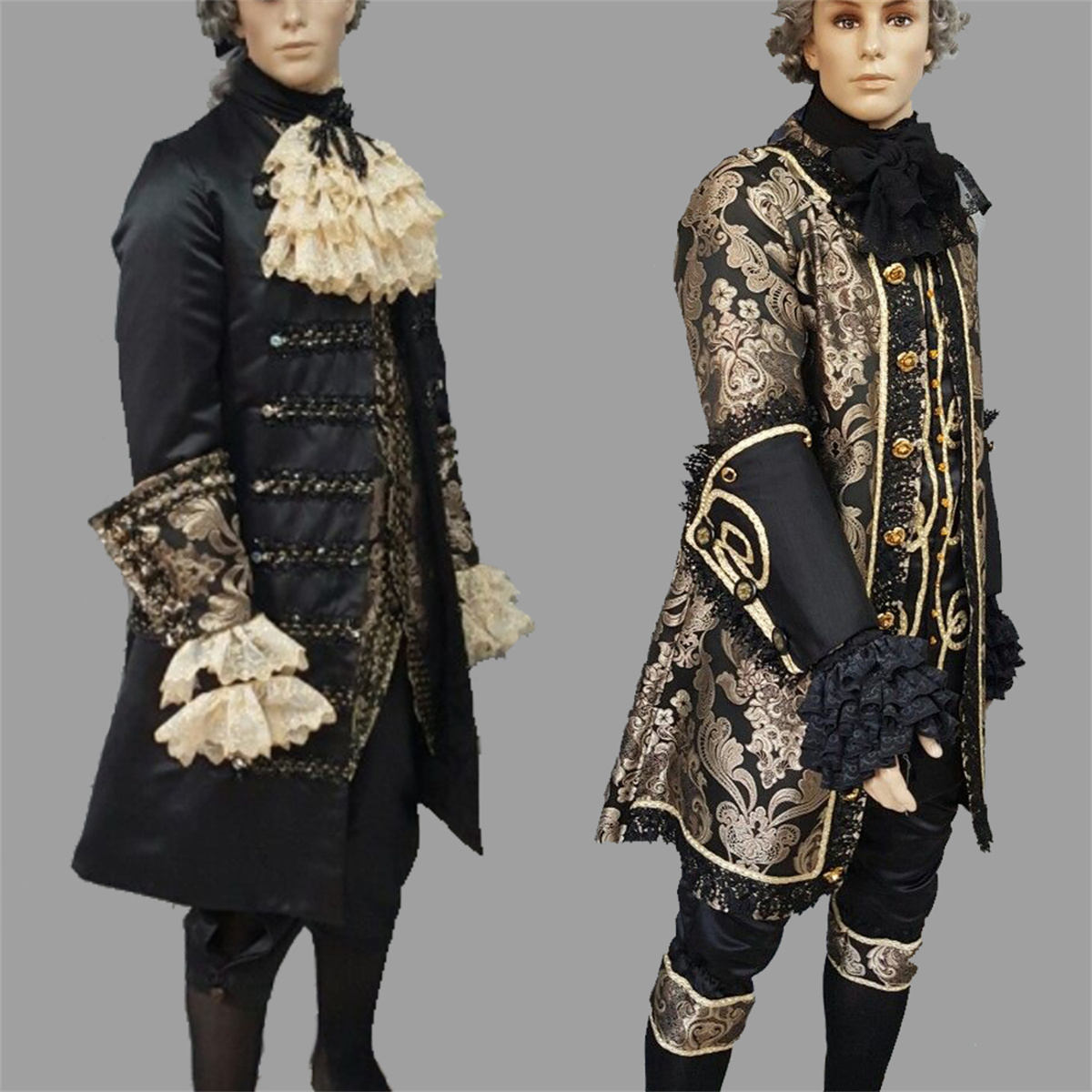 1800er Rokoko Herren Luxus Bal – Embroidery Gothic Bewertung und Preis