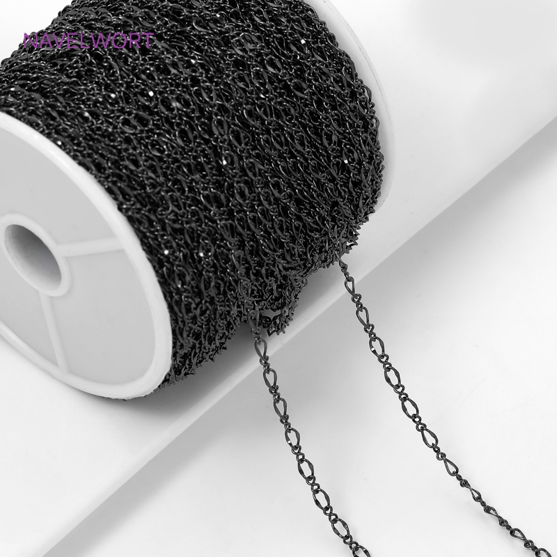 Schwarze ovale dünne Ketten fü – Embroidery Art Bewertung und Preis