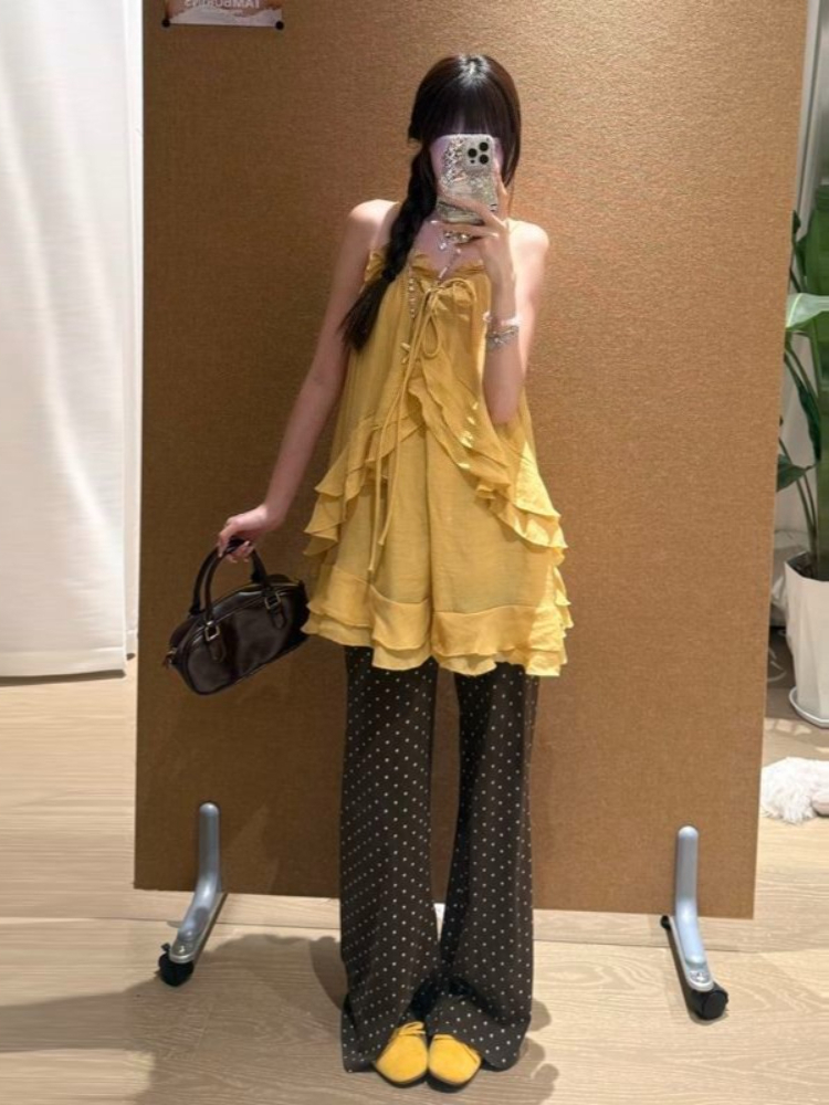 Französische sexy Urlaubskleid – Embroidery Yellow Dress Bewertung und Preis