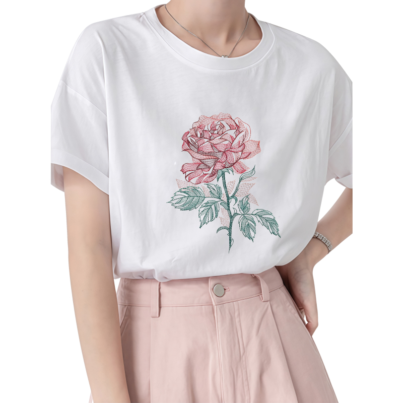 22 cm Rosen-Wärmeübertragungsd – Embroidery Effect Canva Bewertung und Preis