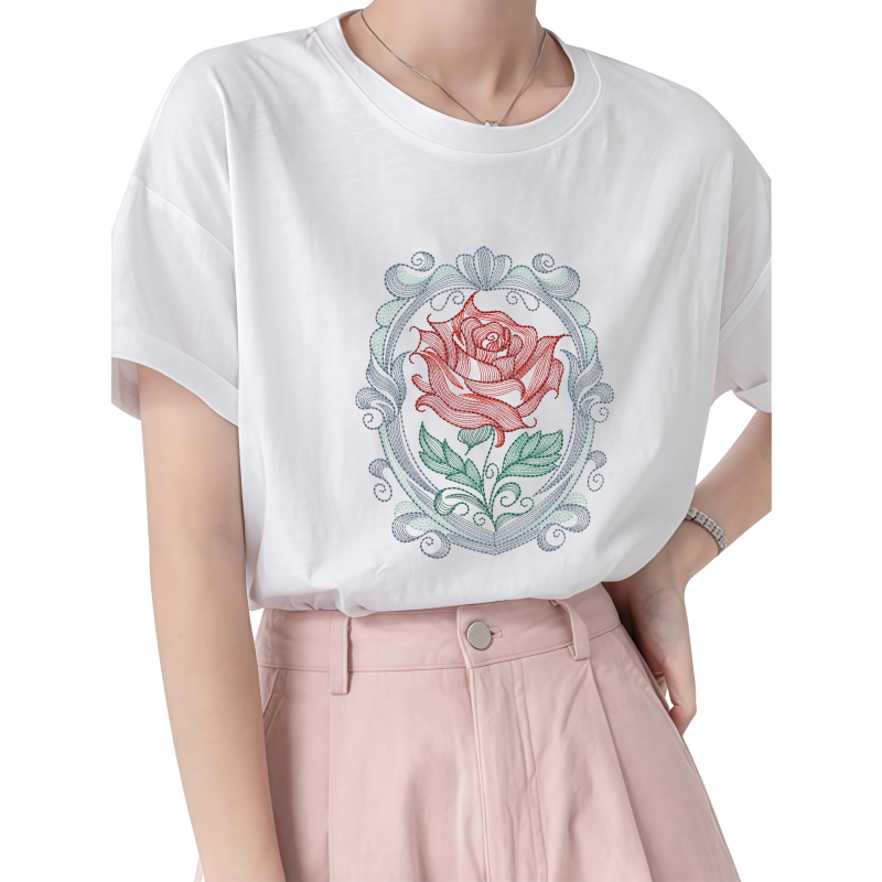 22 cm Rosen-Wärmeübertragungsd – Embroidery Effect Canva Bewertung und Preis