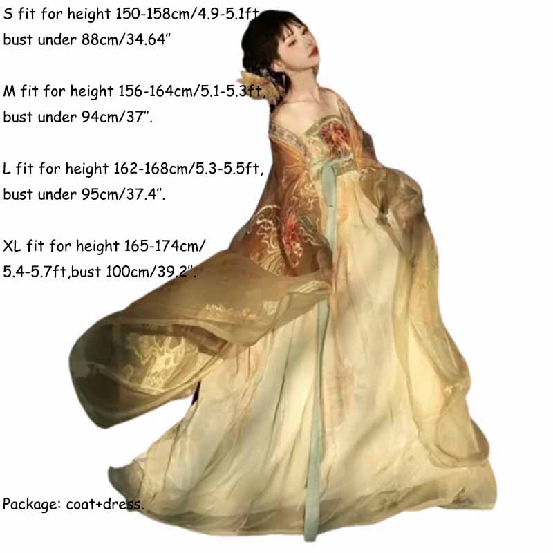 Traditionelles Chinesisches Ha – Embroidery Yellow Dress Bewertung und Preis