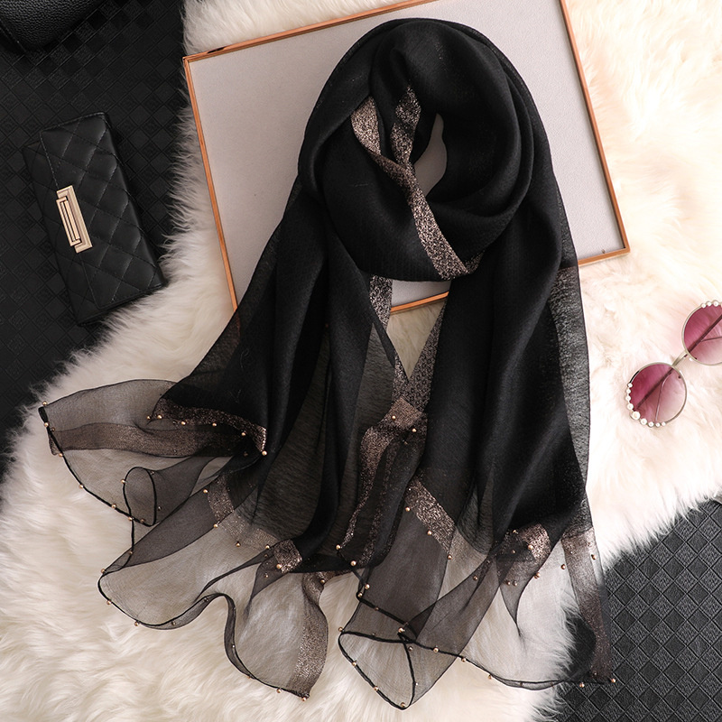 2024 Luxus 100 % Seide Schal S – Embroidery Shawl Bewertung und Preis