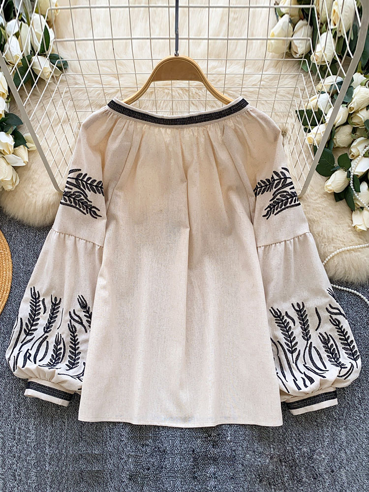 Damenbluse im Bohemian-Stil, b – Embroidery Blouse Bewertung und Preis