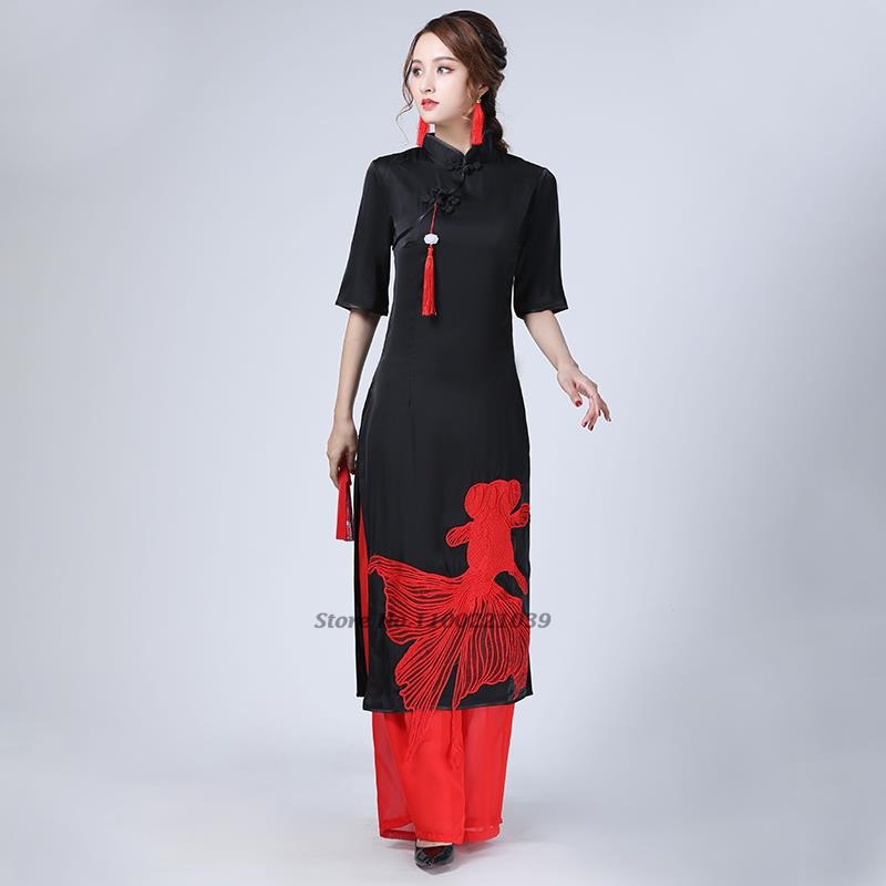 2026 Vietnam Vintage-Kleid mit – Embroidery Fish Bewertung und Preis