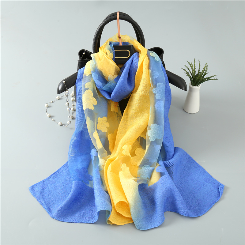 Frauen Simulation Seiden schni – Embroidery Shawl Bewertung und Preis