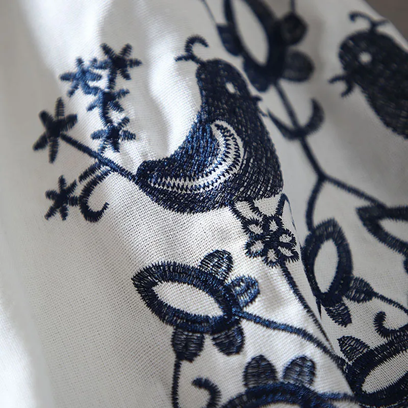 2026 Damen Retro-Bluse im Nati – Embroidery Blouse Bewertung und Preis