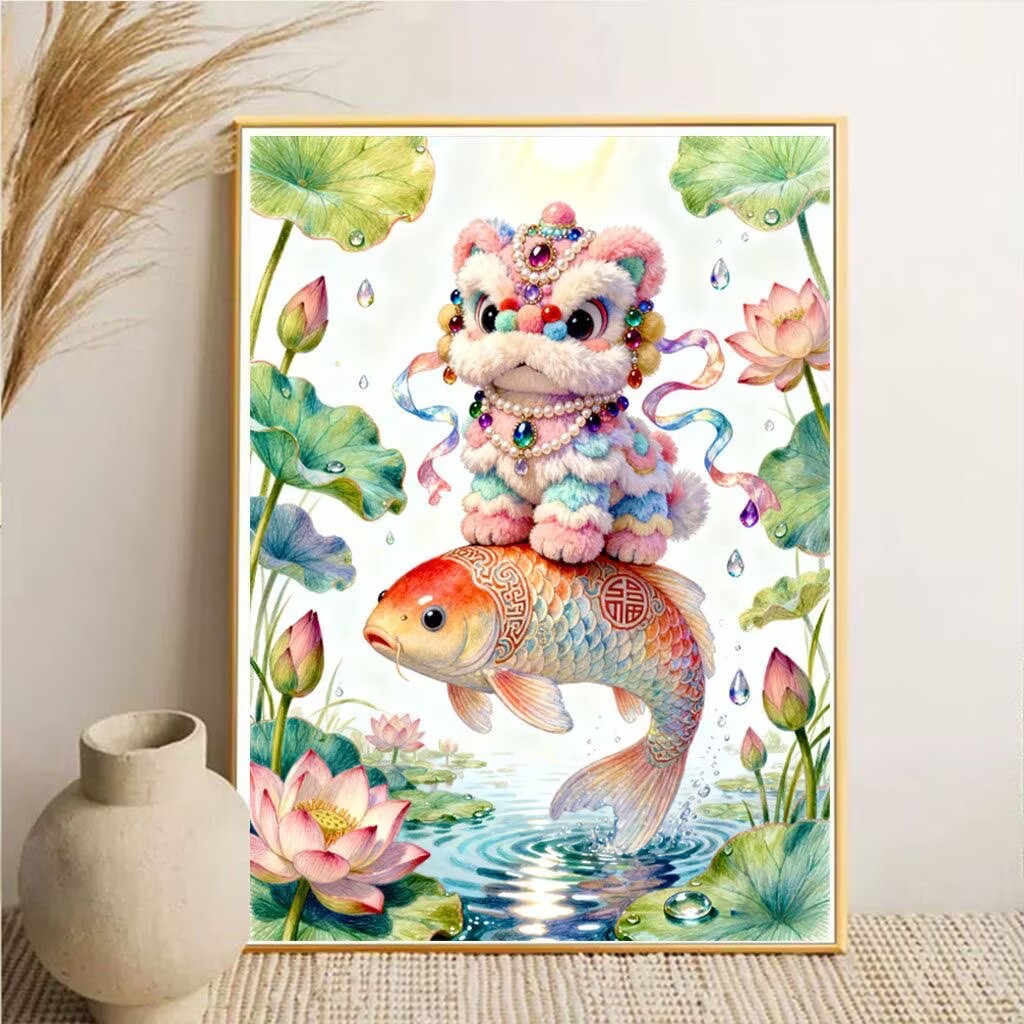9CT 11CT DIY Kreuzstich-Set Fi – Embroidery Fish Bewertung und Preis