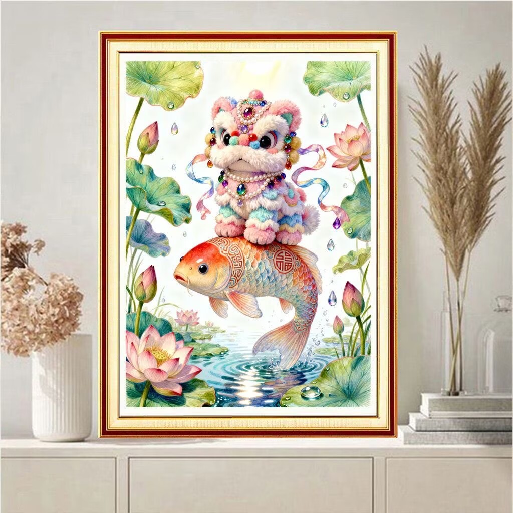 9CT 11CT DIY Kreuzstich-Set Fi – Embroidery Fish Bewertung und Preis