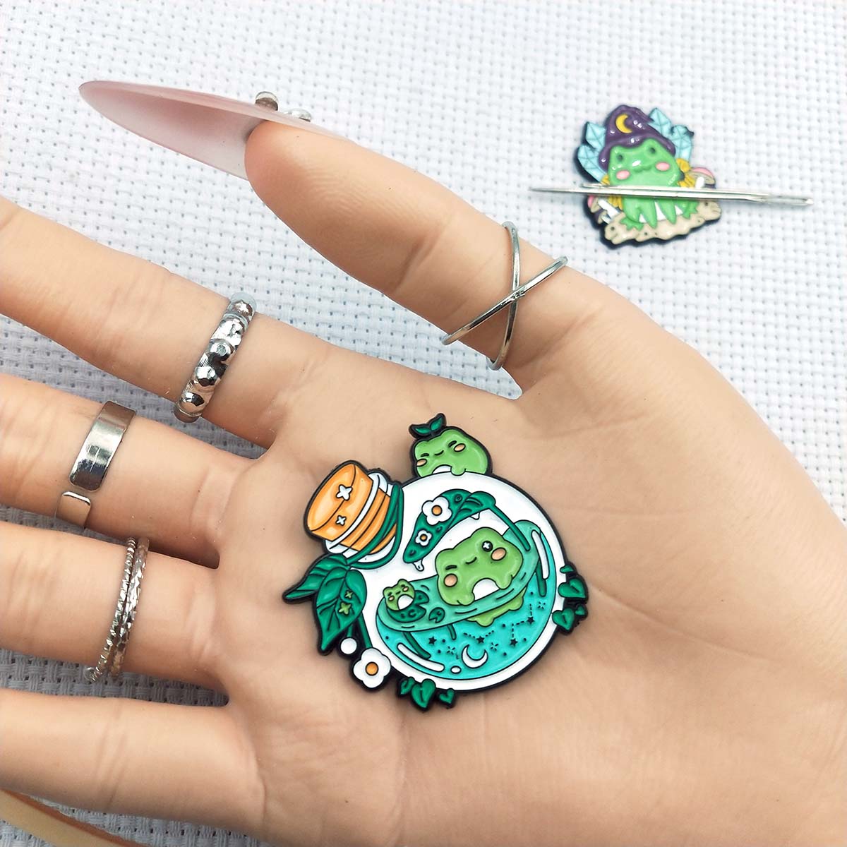 Magnetischer Frosch-Nadelhalte – Embroidery Hoop Square Bewertung und Preis