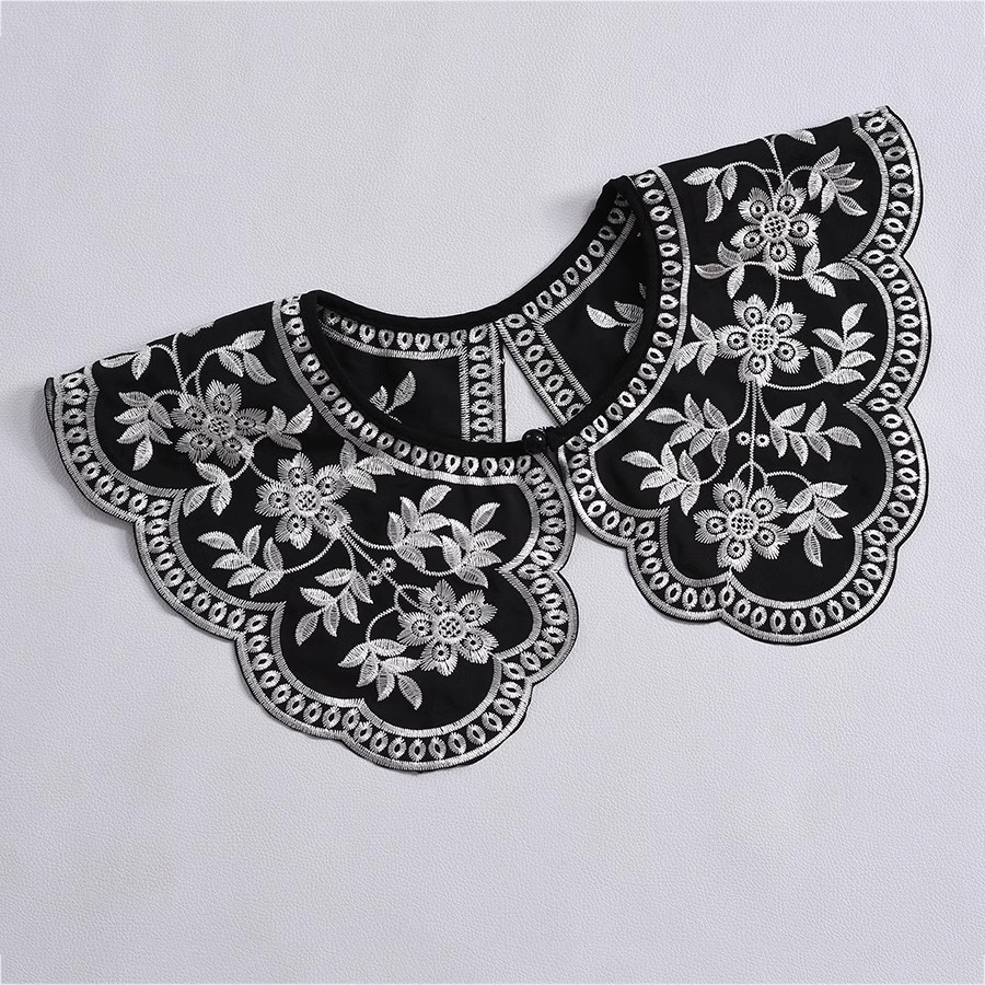 Neuer europäischer Stil Stehkr – Embroidery On Black Shirt Bewertung und Preis