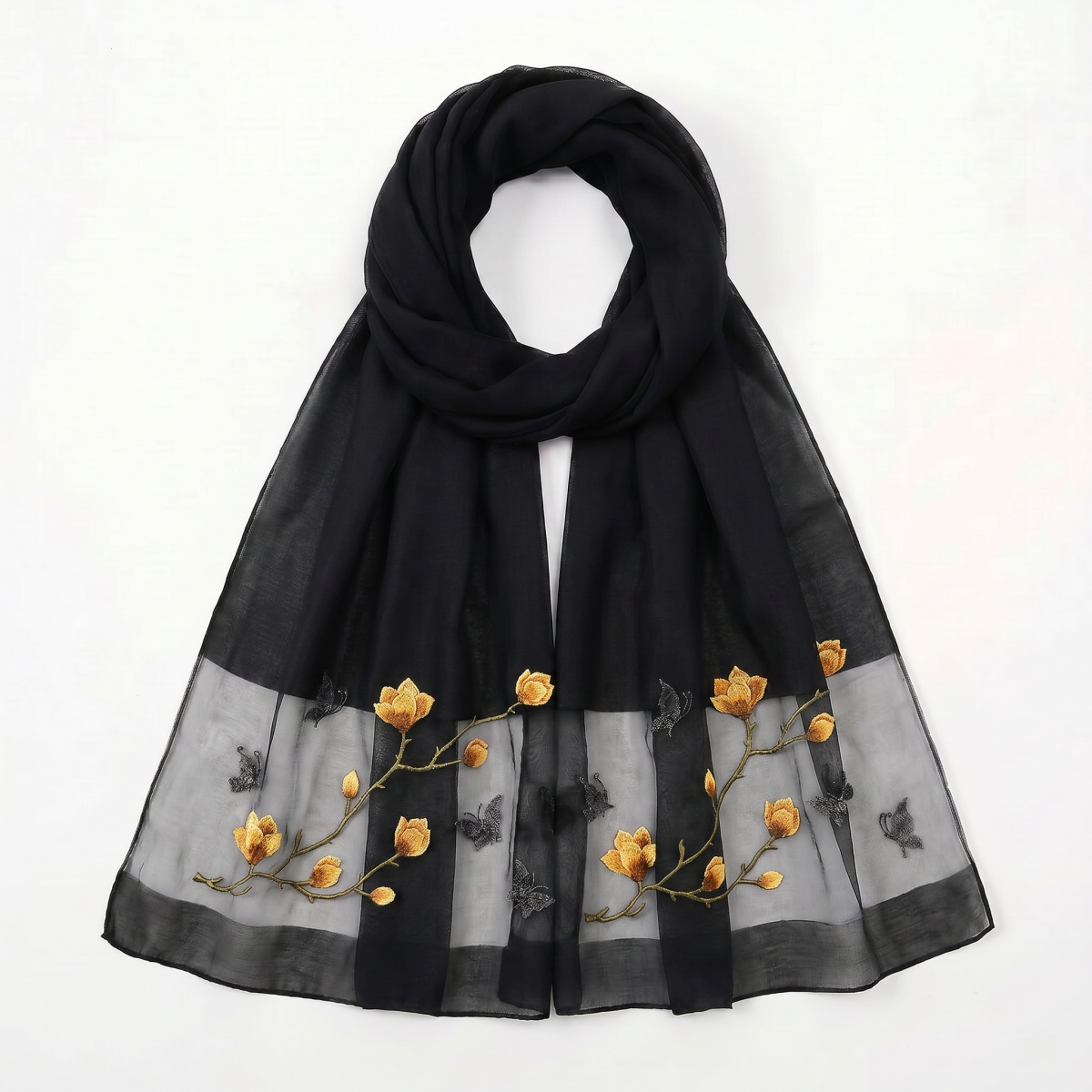 Schal mit Blumendruck Hijab Ba – Embroidery Shawl Bewertung und Preis